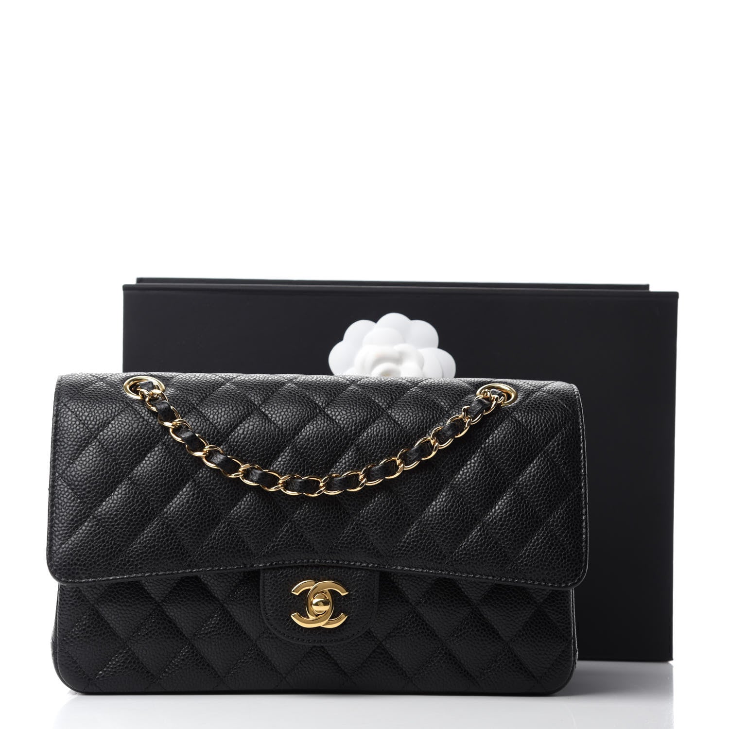 Chanel Caviar Quilted Medium Double Flap Black 11 of 11