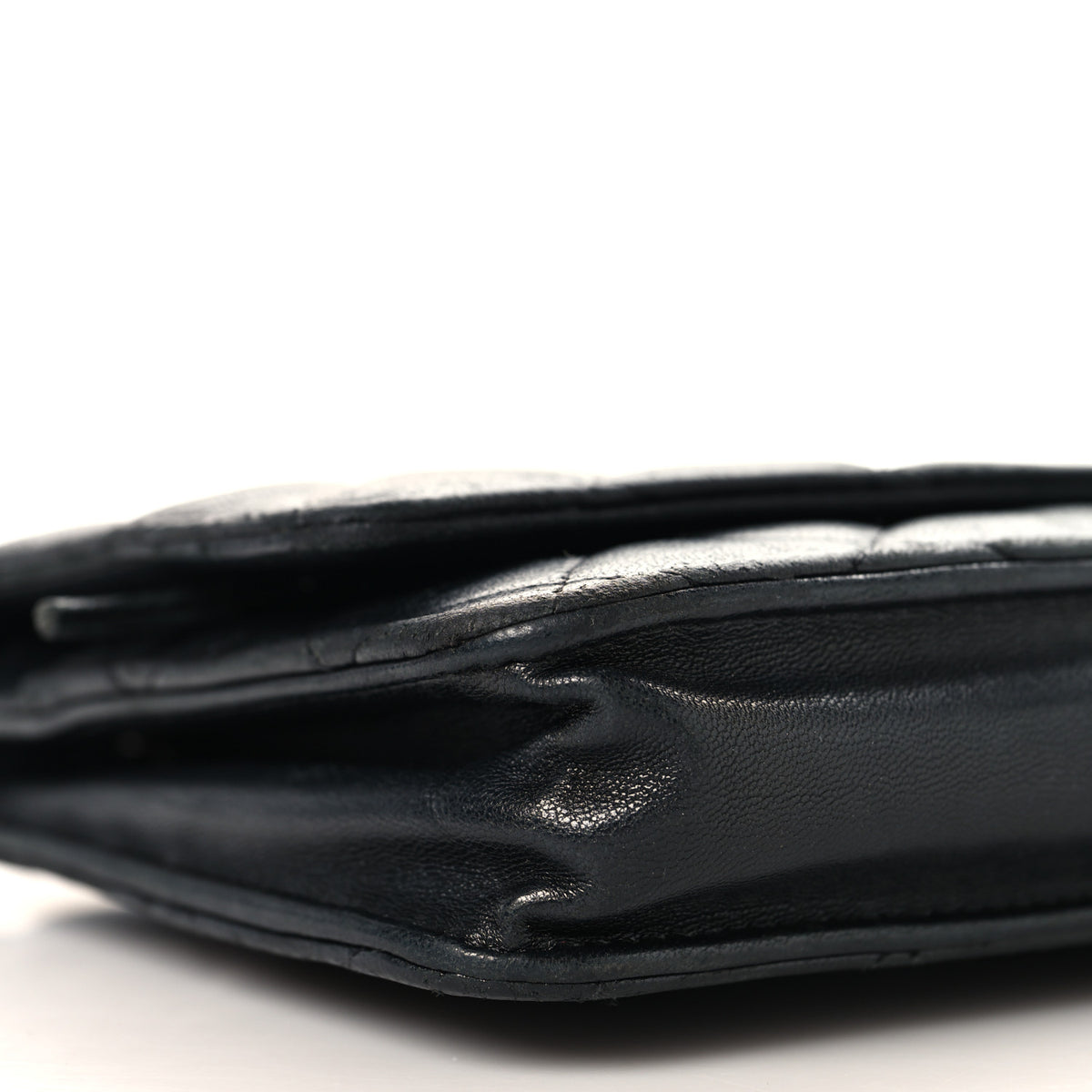 Chanel Lambskin Quilted Wallet On Chain WOC Black 10 of 11