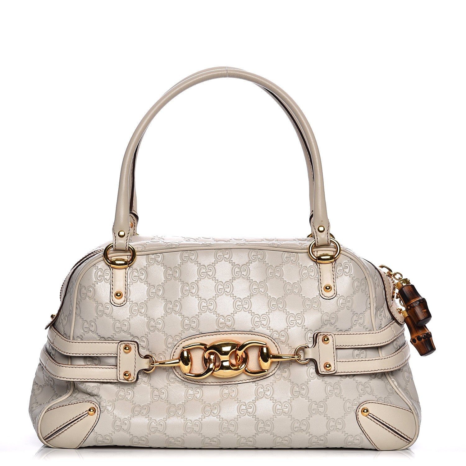 Gucci Guccissima Large Wave Boston Off White 1 of 14
