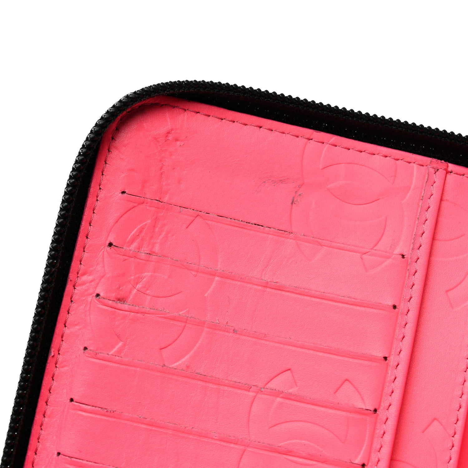 Chanel Calfskin Cambon Zip Around Organizer Wallet Black 10 of 11