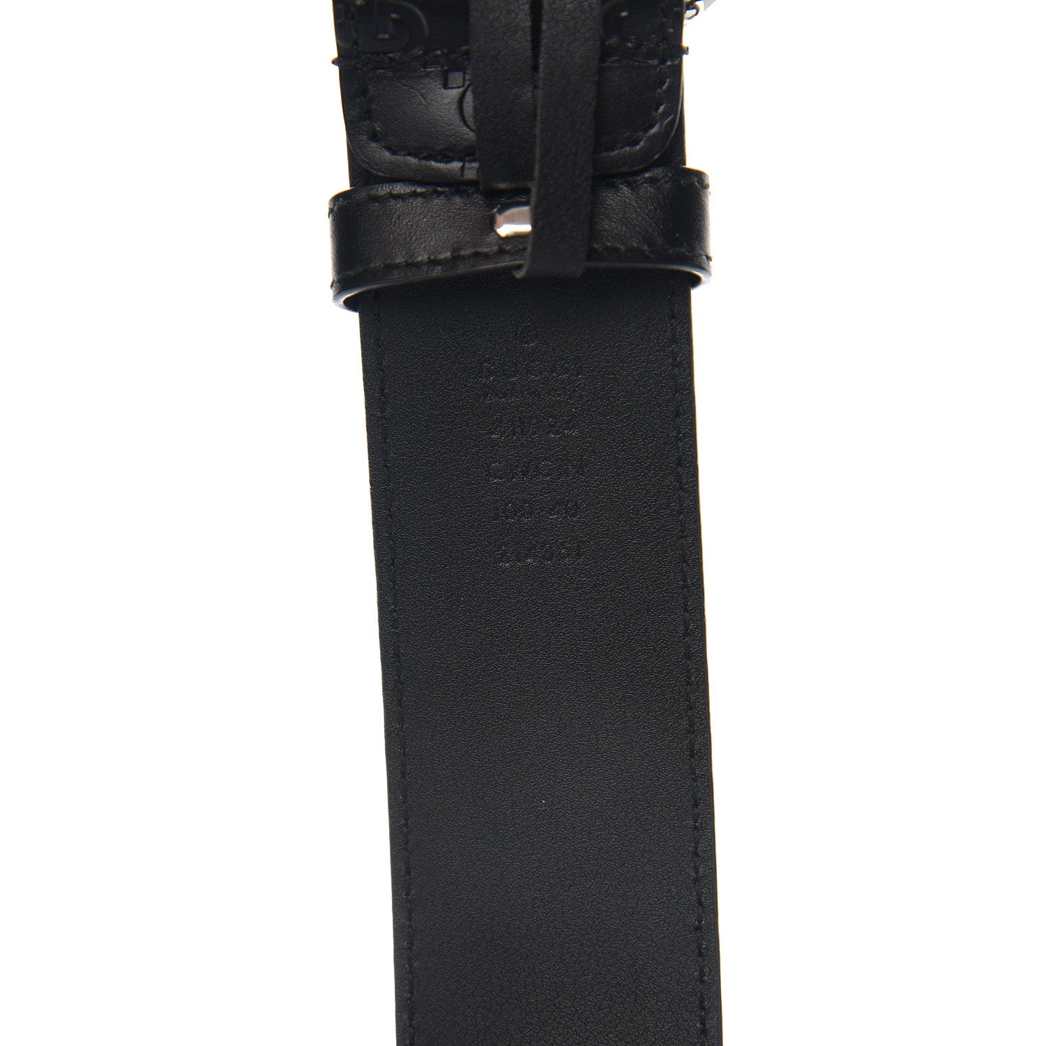Gucci Guccissima Signature Interlocking G 40mm Belt 100 40 Black 3 of 6
