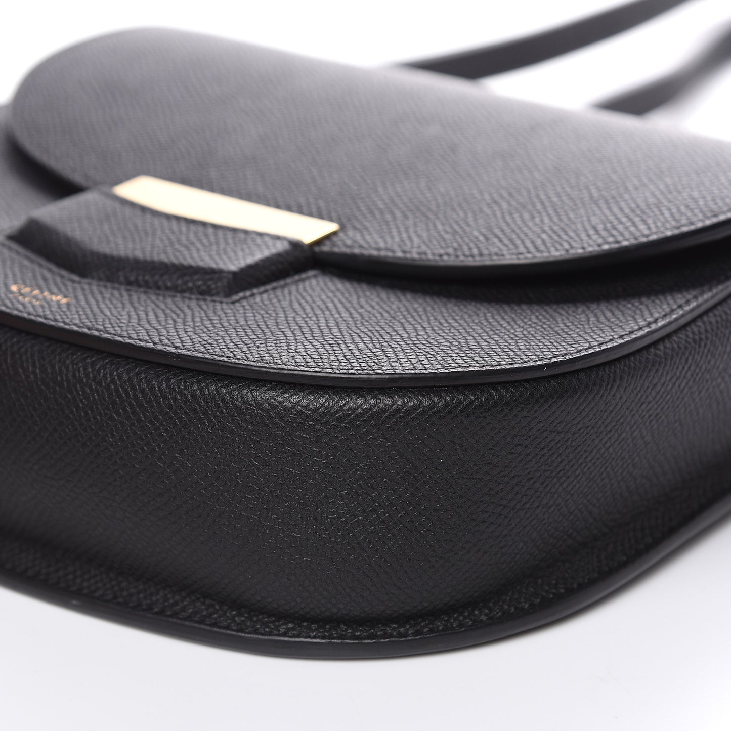 Grained Calfskin Small Trotteur Black