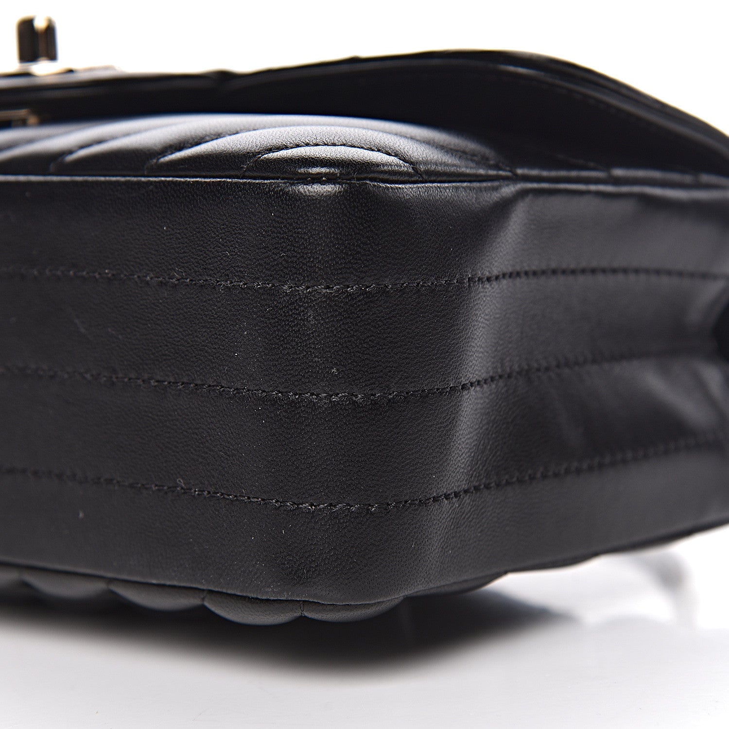 Chanel Lambskin Chevron Quilted Mini Rectangular Flap Black 10 of 11