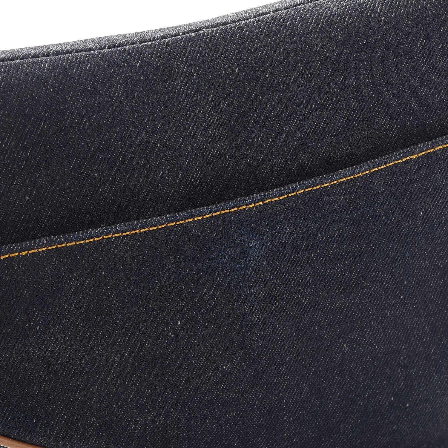 Christian Dior Denim Calfskin Saddle Bag Blue 9 of 9