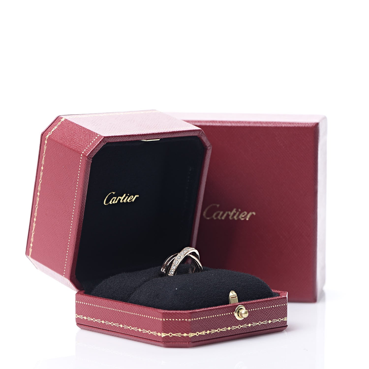 Cartier 18K Pink Gold Diamond Paris Nouvelle Vague Ring 48 4.5 5 of 5