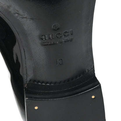 Gucci Patent Mens Jordaan Loafers 10 Black 7 of 8