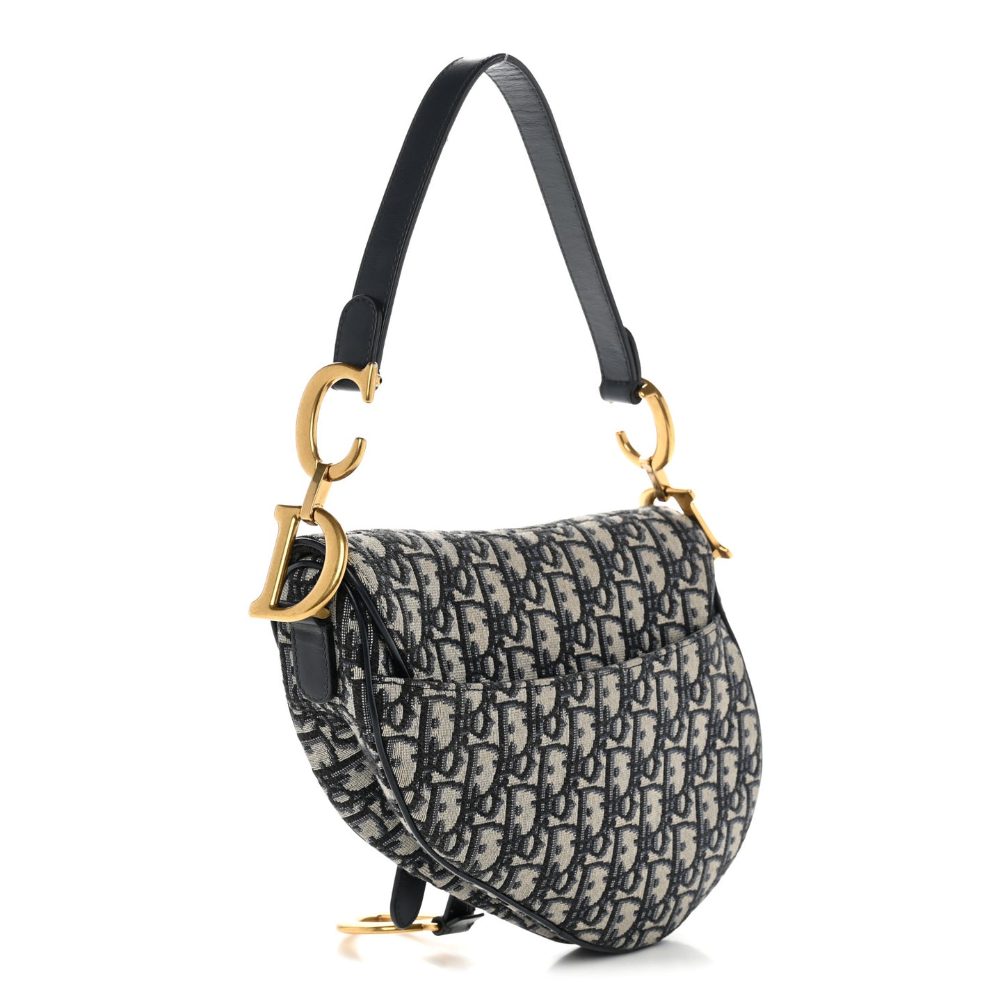 Oblique Saddle Bag Blue