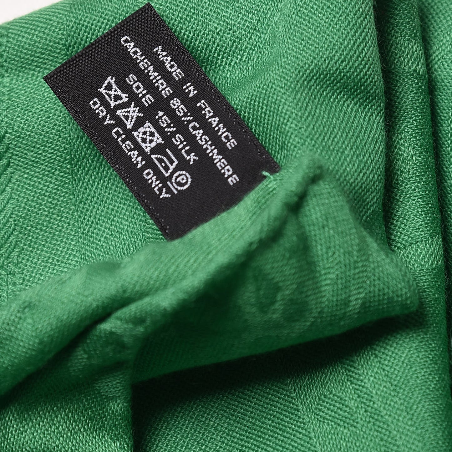Cashmere Silk New Libris Stole Vert Herbe