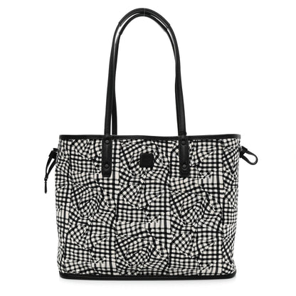 MCM Visetos Calfskin Motif Rombi Lion Printed Reversible Shopper Tote White 4 of 16