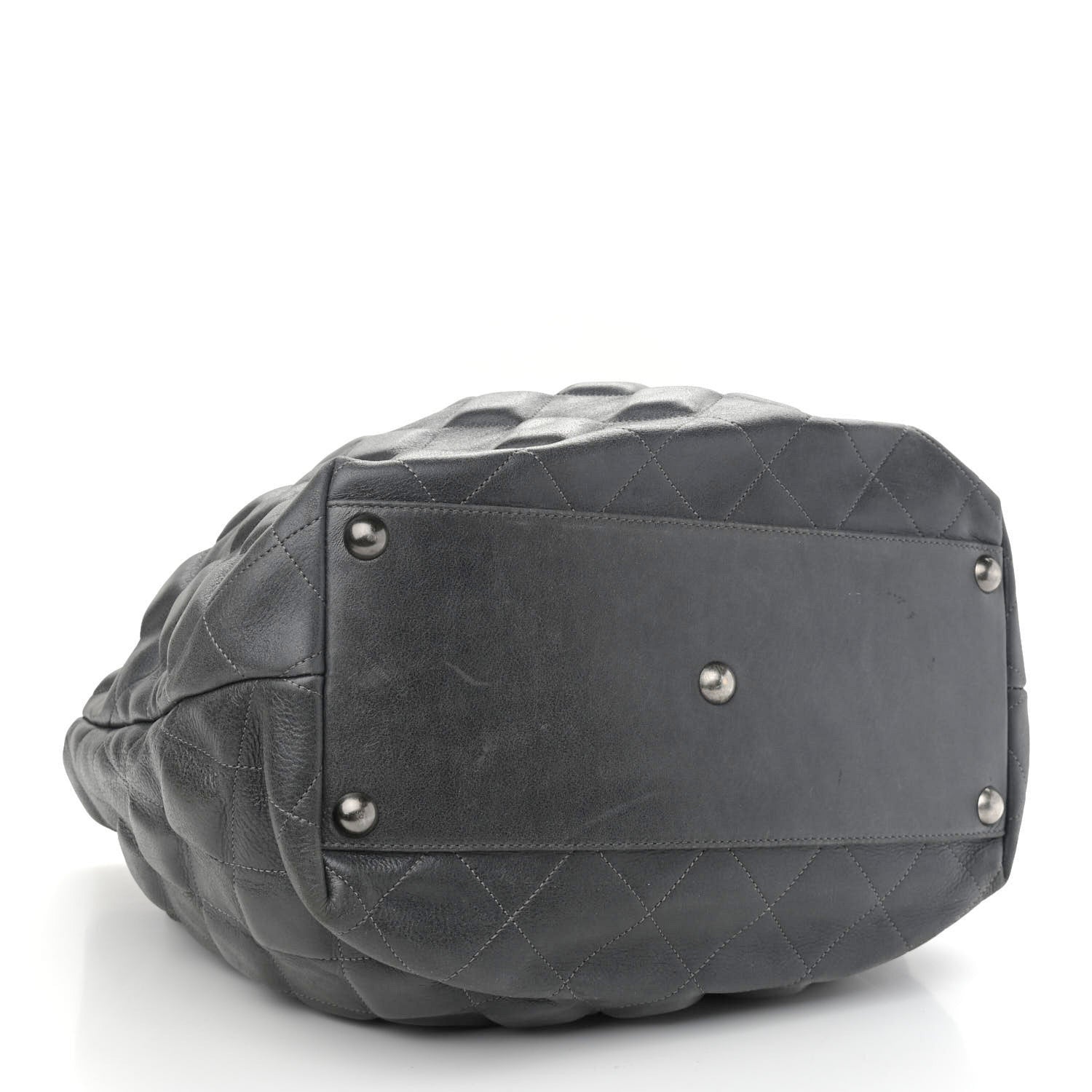 Chanel Calfskin Sloane Square Tote Grey 4 of 12