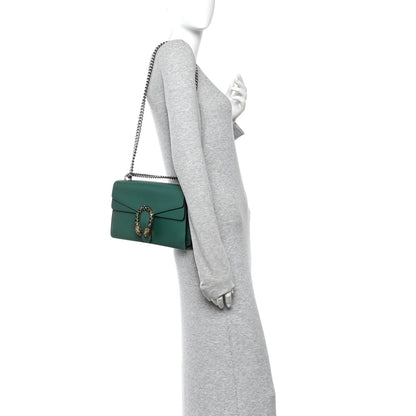 Gucci Pebbled Calfskin Small Dionysus Shoulder Bag Emerald 2 of 10