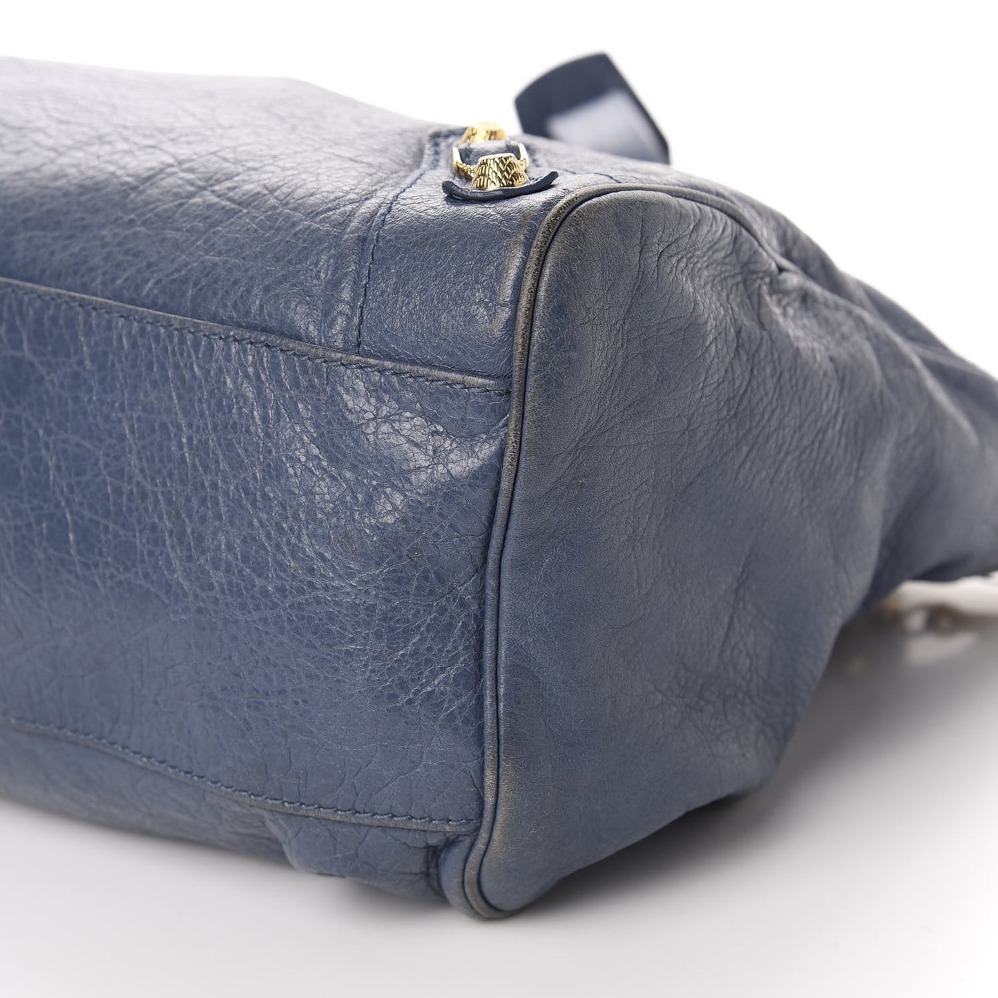 Agneau Giant 12 Gold Hardware Velo Bleu Persan