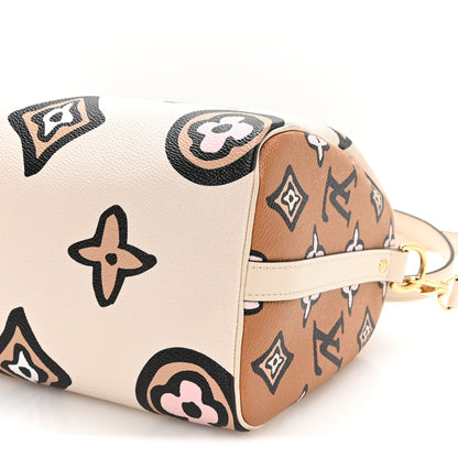 Louis Vuitton Monogram Giant Wild At Heart Speedy Bandouliere 25 Creme 9 of 9