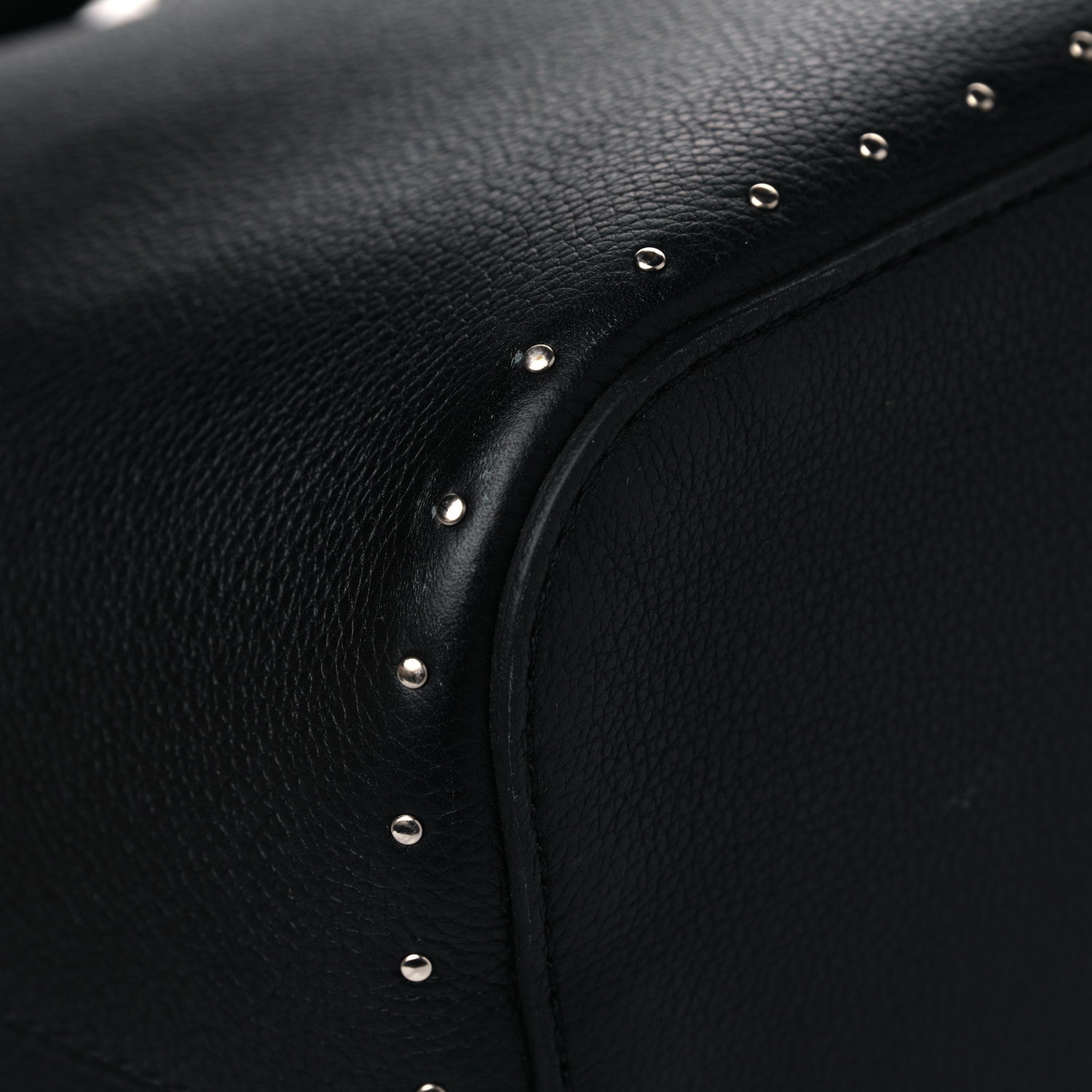 Louis Vuitton Soft Calfskin Lockme Studs Bucket Black 12 of 16