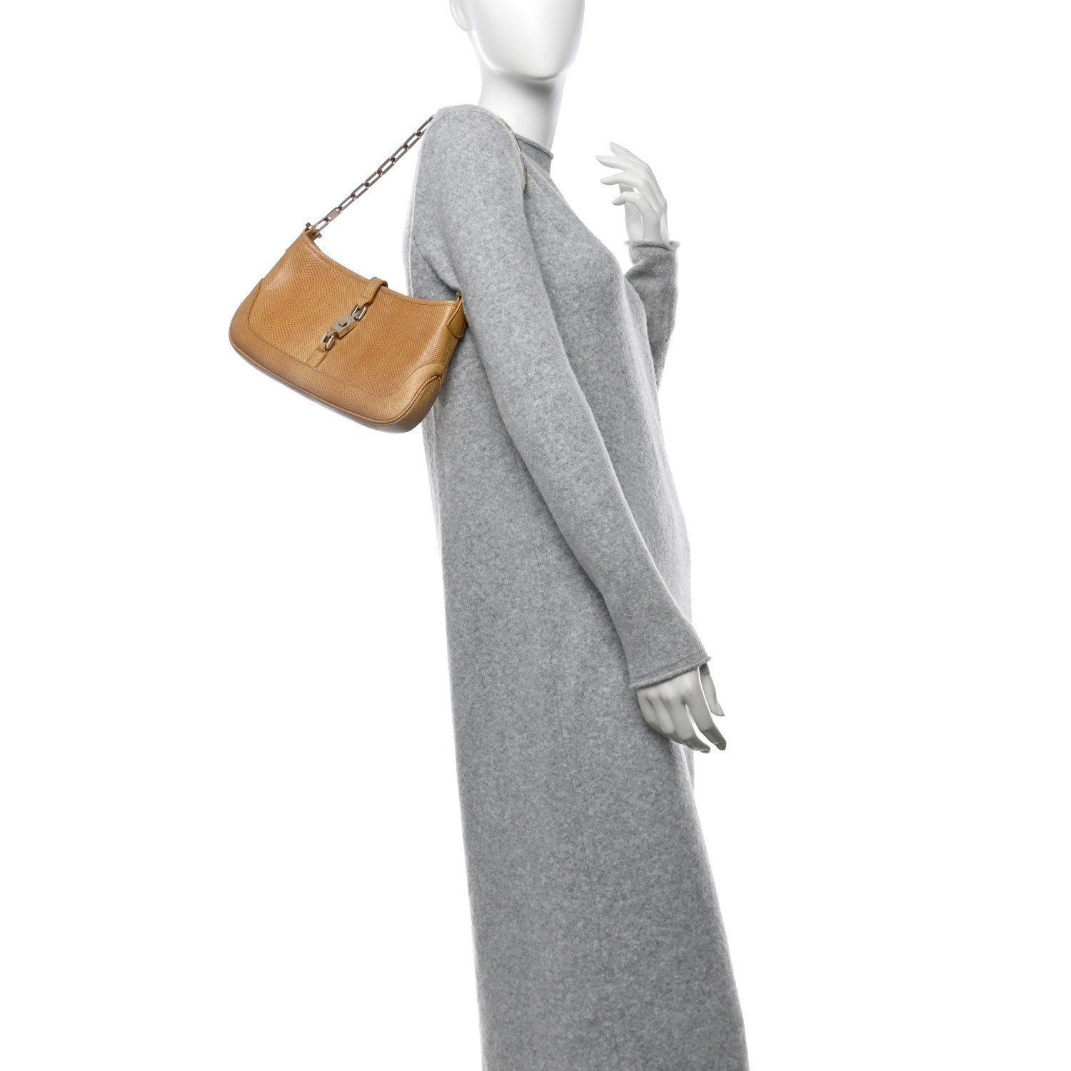 Gucci Karung Jackie O Chain Hobo Tan Beige 2 of 10