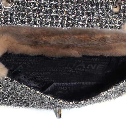 Chanel Rabbit Fur Fantasy Tweed Small Flap 6 of 9