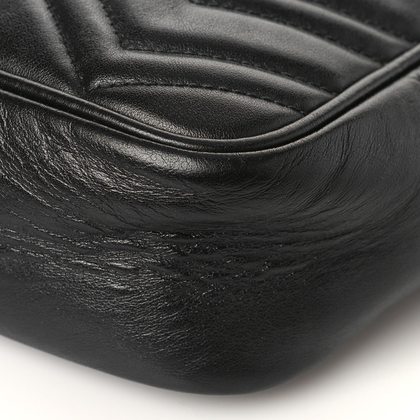 Calfskin Matelasse GG Marmont Travel Bag Black