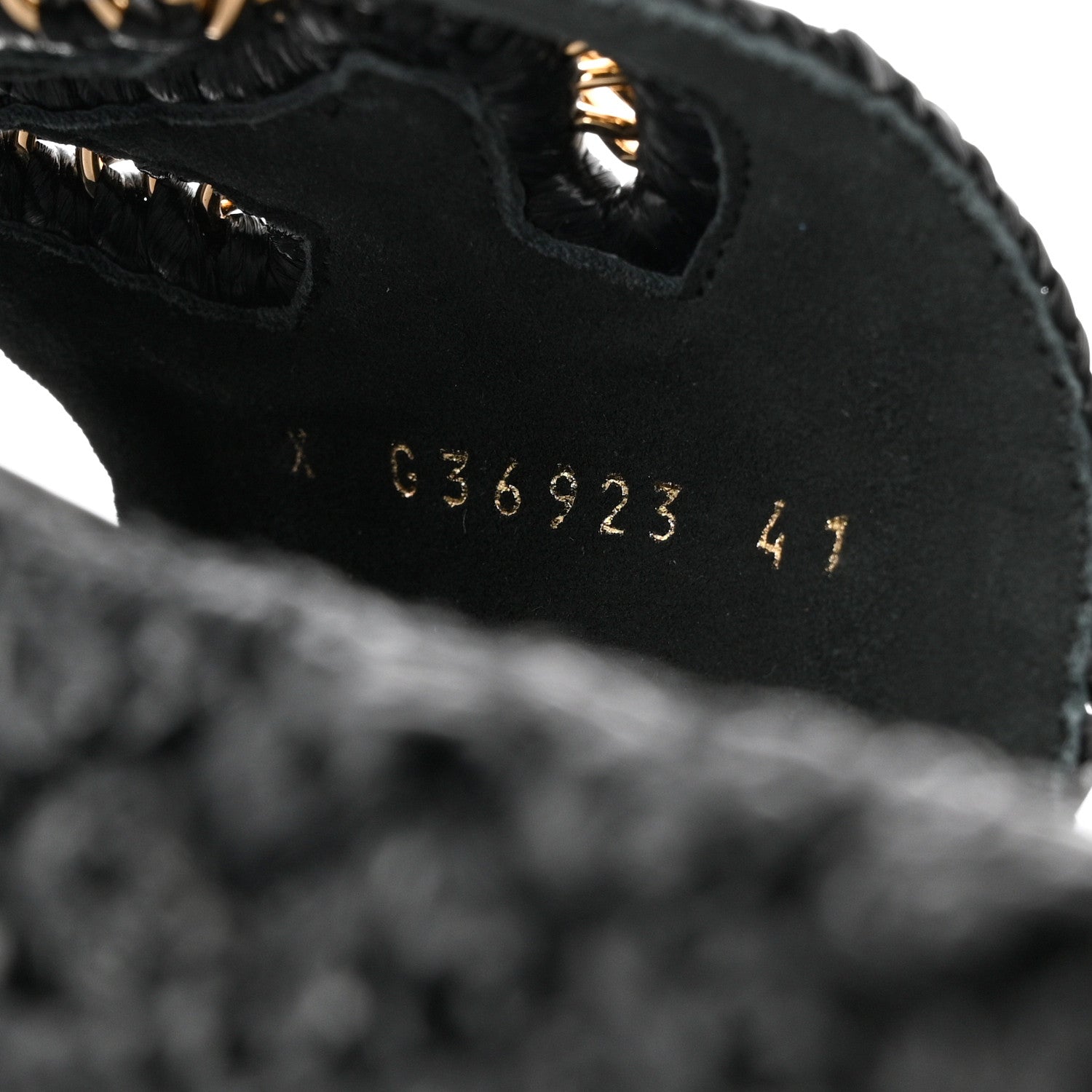 Chanel Cord Braided CC Mules 41 Black 7 of 11