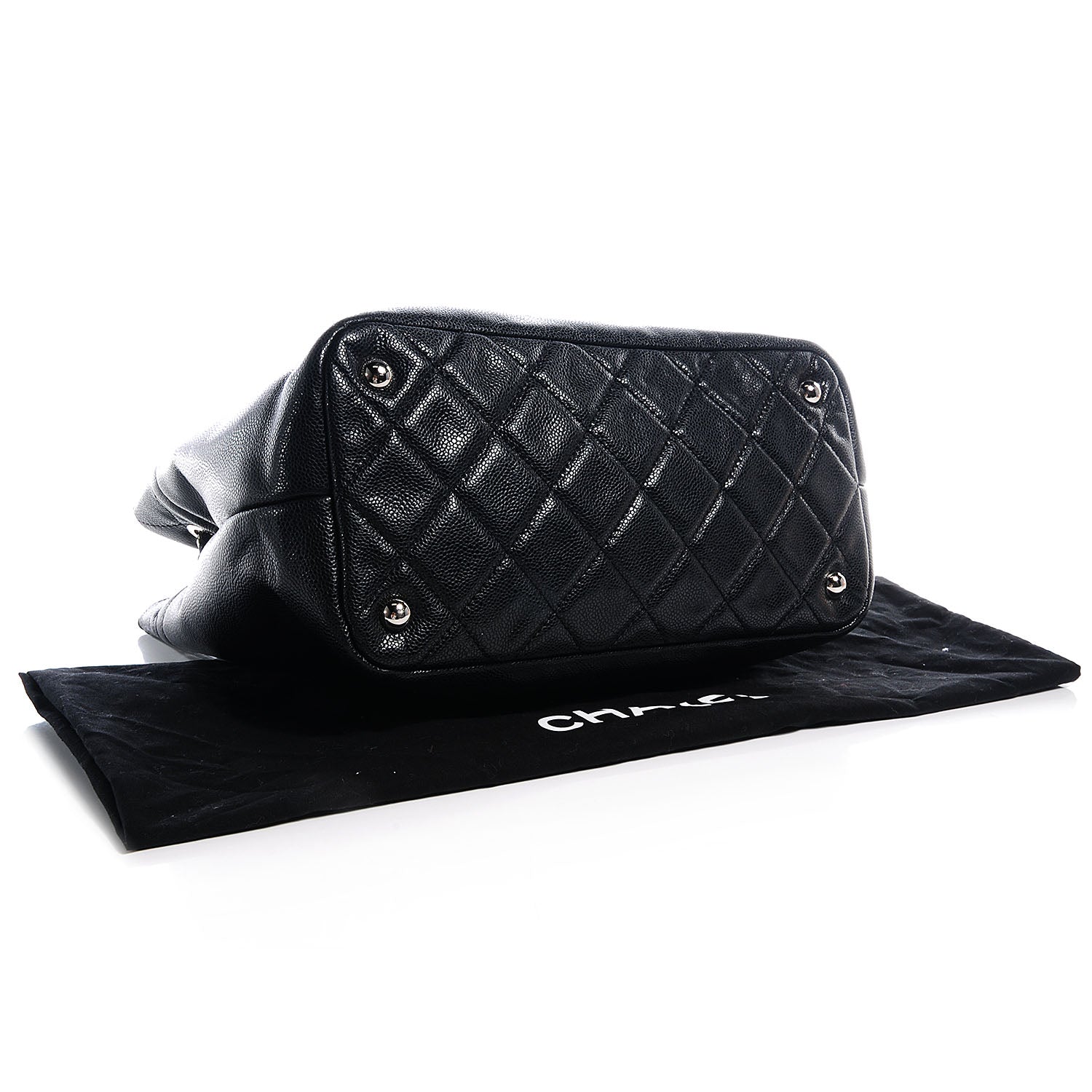 Chanel Caviar CC Timeless Tote Black 4 of 7