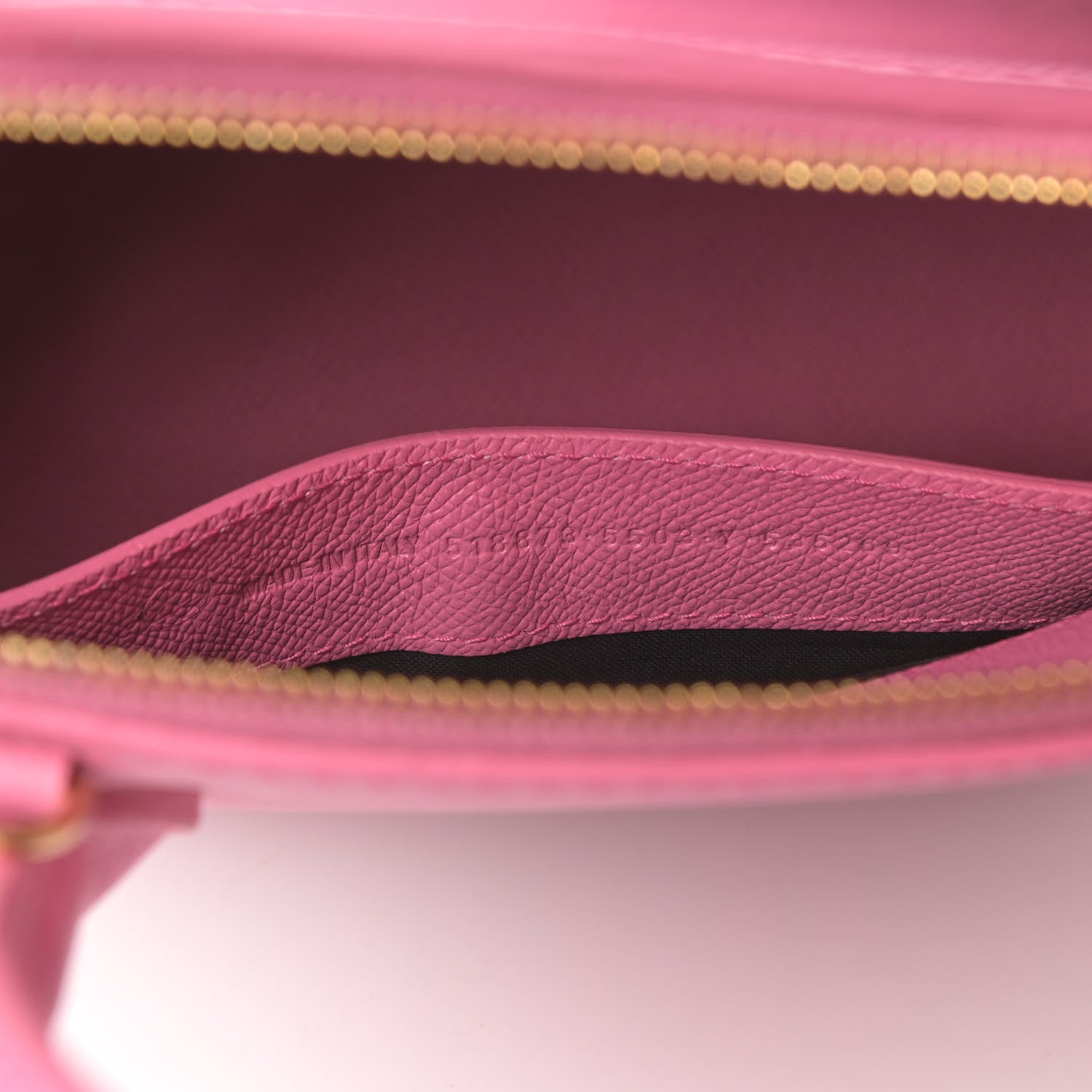 Balenciaga Signature Grained Calfskin Logo S Ville Top Handle Bag Rose Bubblegum Black 7 of 11