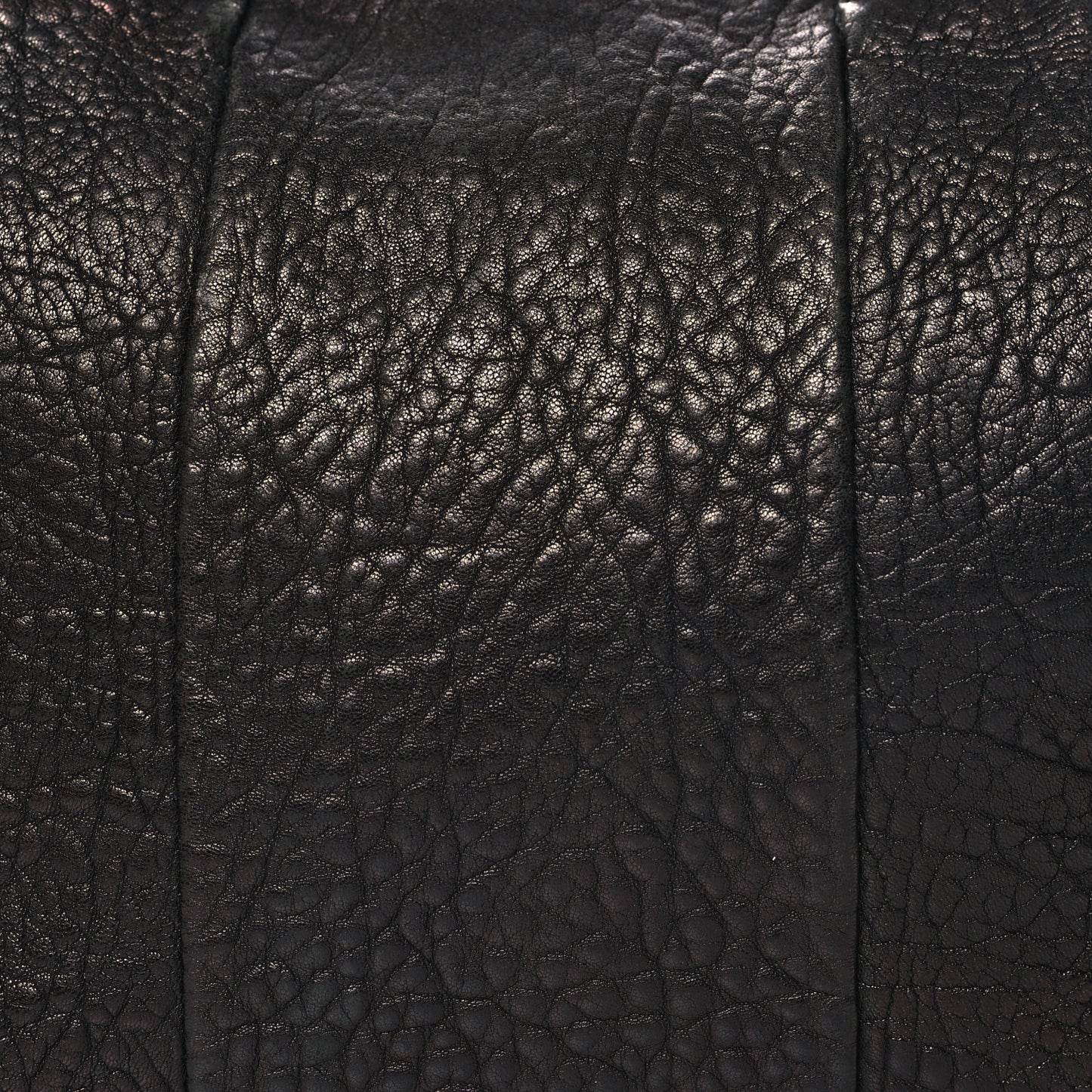 Pebbled Lambskin Rocco Black Antique Brass Hardware