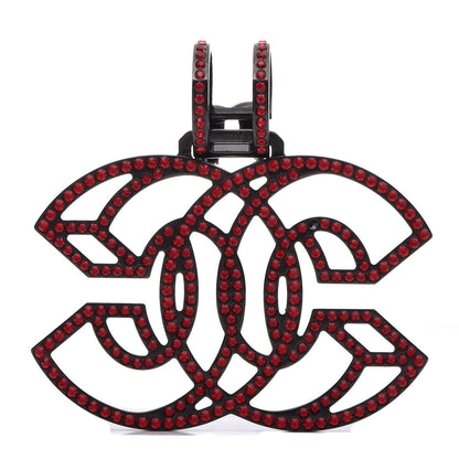 Chanel Crystal CC Single Clip On Earring Red 1 of 6
