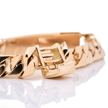 Tiffany 18K Yellow Gold Curb Link ID Bracelet 5 of 6