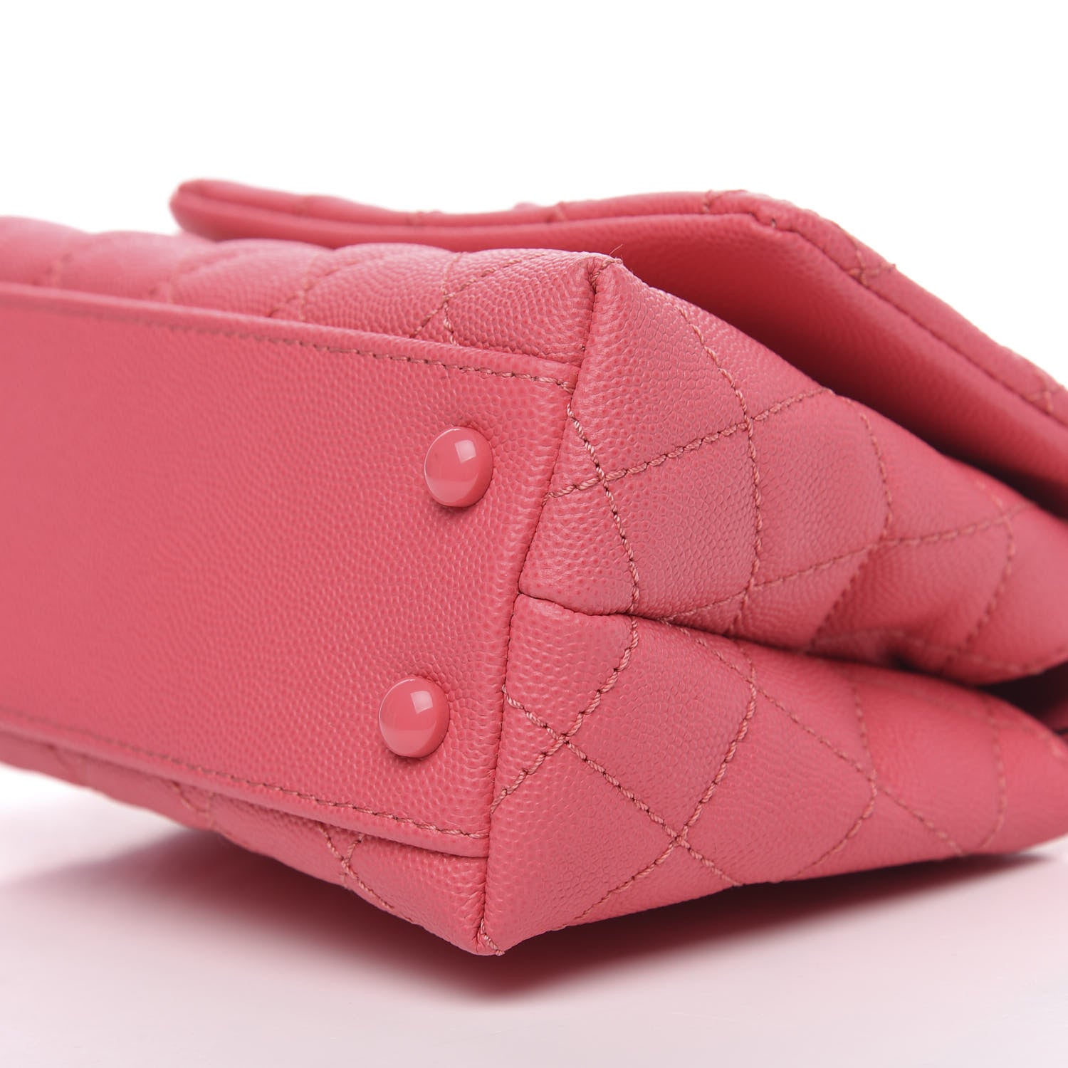 Chanel Caviar Quilted Incognito Extra Mini Coco Handle Flap Pink 7 of 9