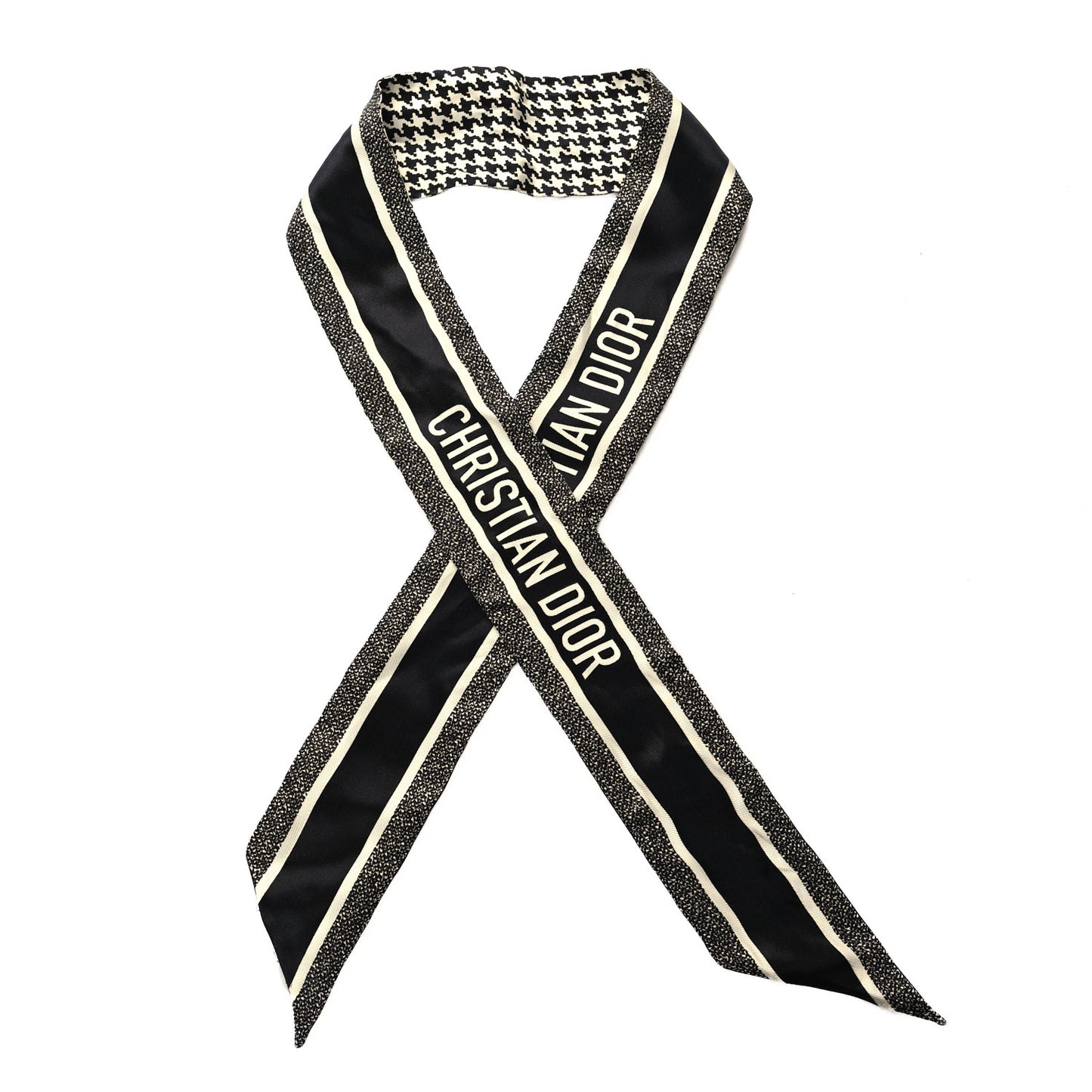 Silk 30 Montaigne Mitzah Scarf Black White