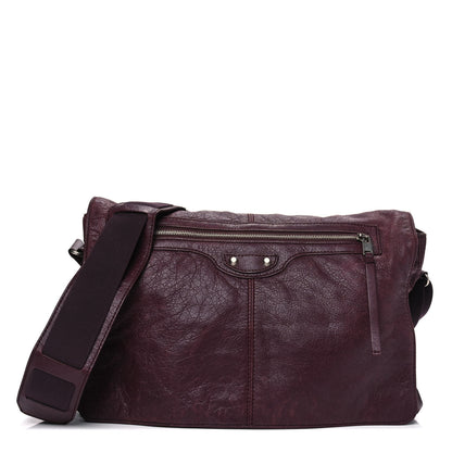 Balenciaga Agneau Classic Hardware Messenger Rouge Lie De Vin 1 of 17