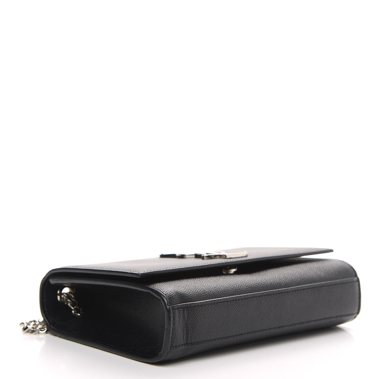 Saint Laurent Grain De Poudre Small Monogram Kate Satchel Black 4 of 9