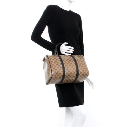 Gucci Crystal Monogram Medium Joy Boston Dark Brown 2 of 7