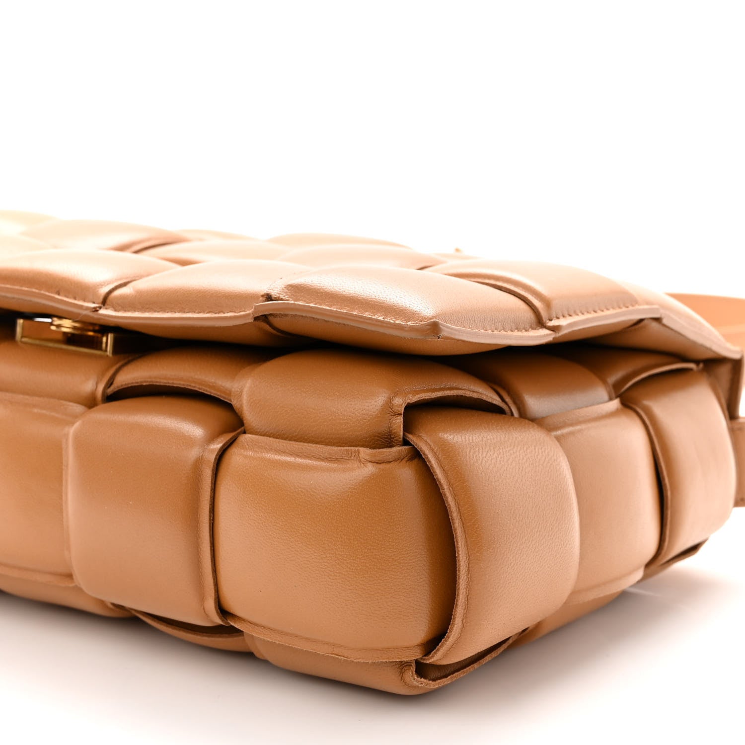 Bottega Veneta Nappa Maxi Intreccio Padded Cassette Crossbody Bag Caramel 9 of 11