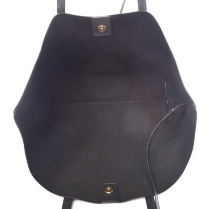 Saint Laurent Calfskin Large Shopping Tote Black 6 of 10
