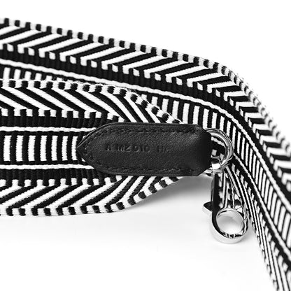 Hermes Toile Swift 50mm Sangle Cavale Shoulder Strap Black Ecru 4 of 4