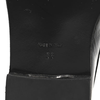 Chanel Calfskin Enamel Charms Mocassin Loafers 38 Black 8 of 10