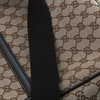 Gucci Monogram Large Flap Messenger Bag Beige Dark Brown 16 of 16