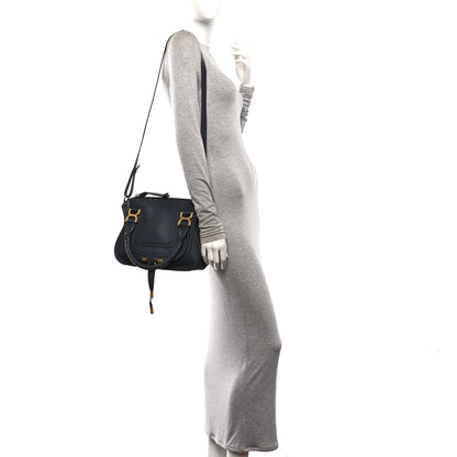 Chloe Calfskin Small Marcie Satchel Navy Ink 2 of 10