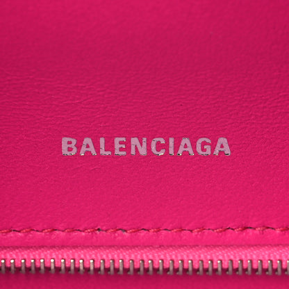 Balenciaga Shiny Box Calfskin Small Hourglass Top Handle Bag Acid Fuchsia 6 of 9