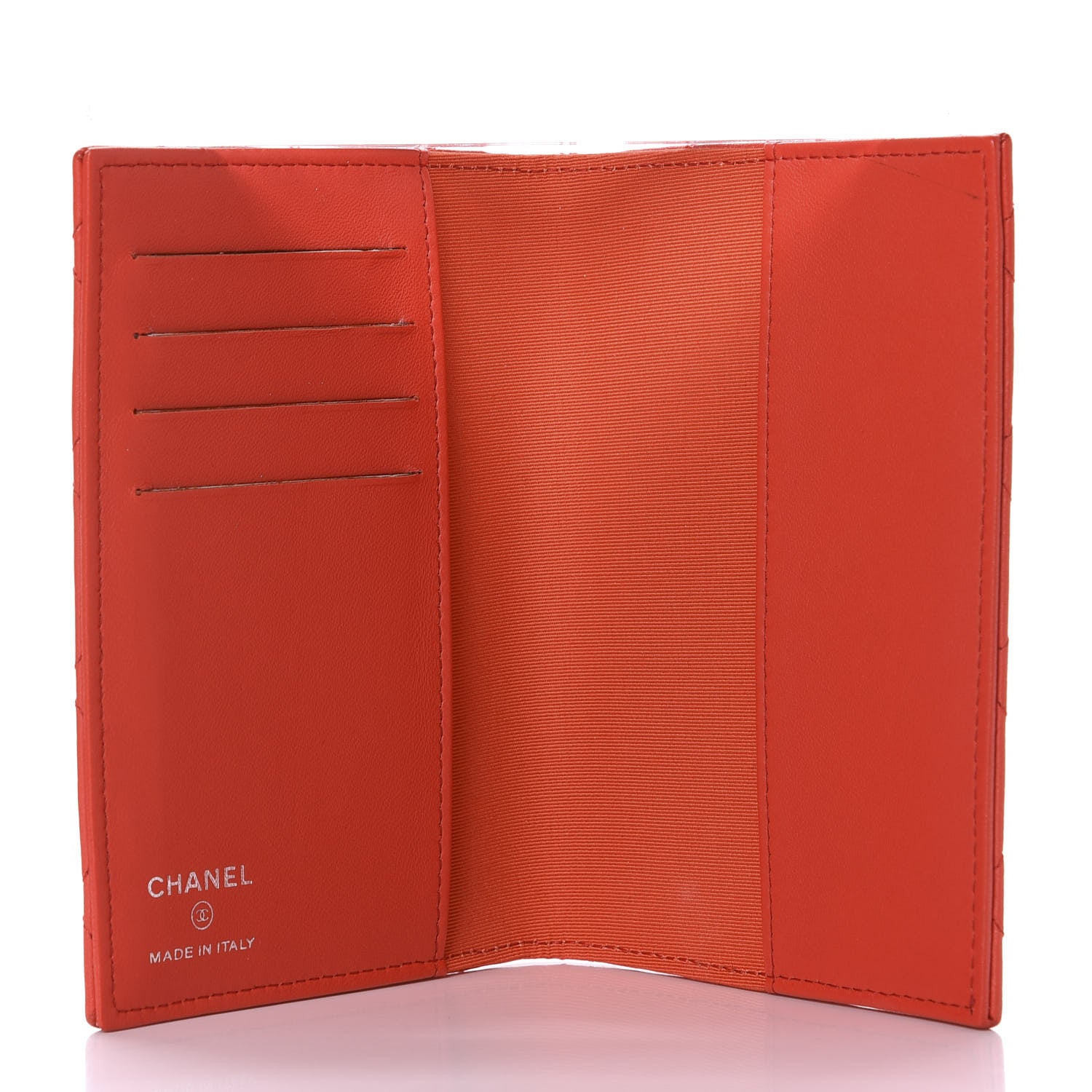 Chanel Lambskin Quilted Passport Holder Red 5 of 8