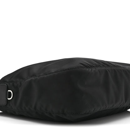 Prada Re-Nylon Vela Saffiano Pocket Double Zip Messenger Bag Black 9 of 10