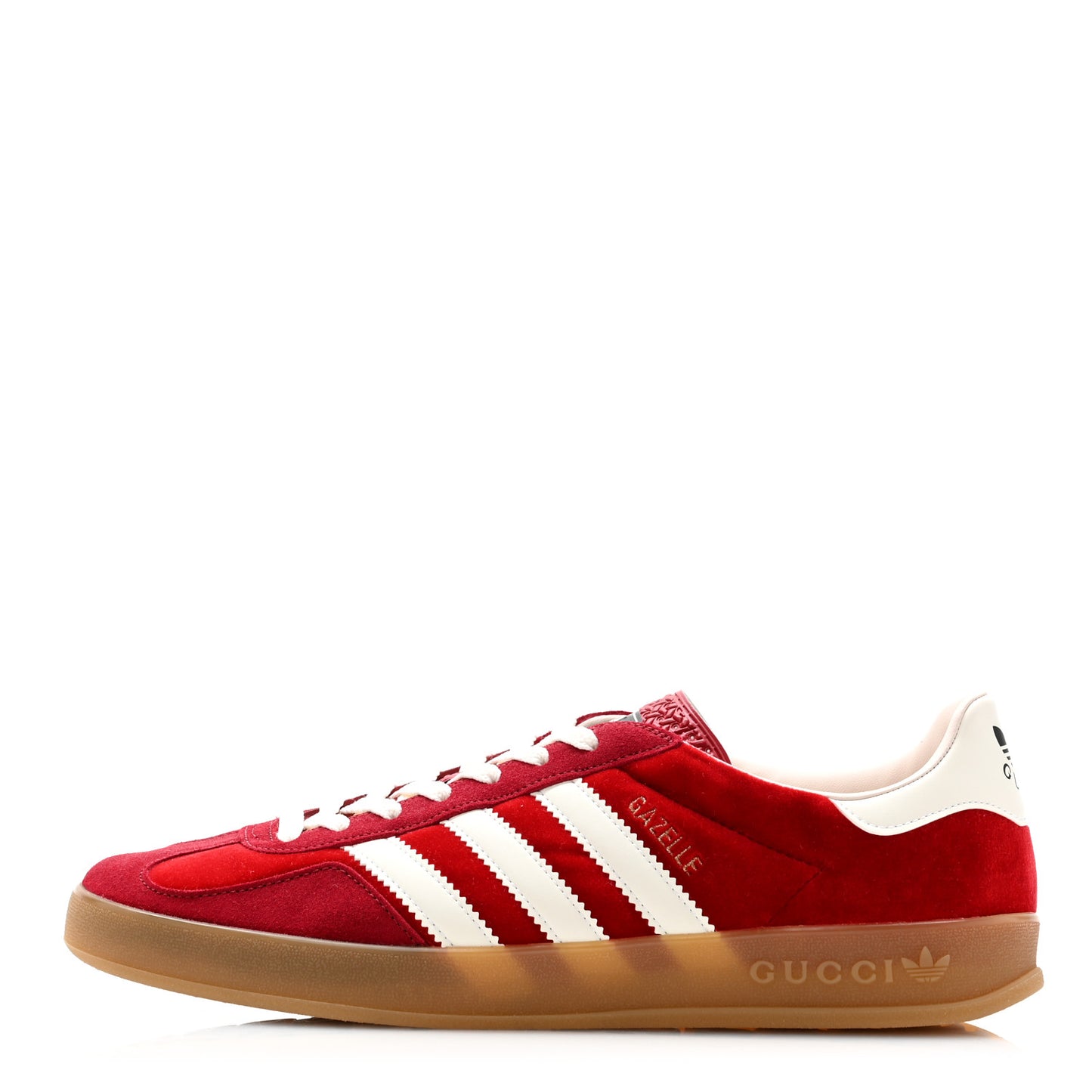 X ADIDAS Softy Velvet Suede Madeira Demetra Mens Gazelle Sneakers 11 Vulcanic Red Off White Hibiscus Red
