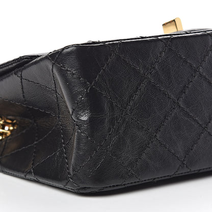 Chanel Aged Calfskin Quilted 2.55 Reissue 224 Flap Black 8 of 15