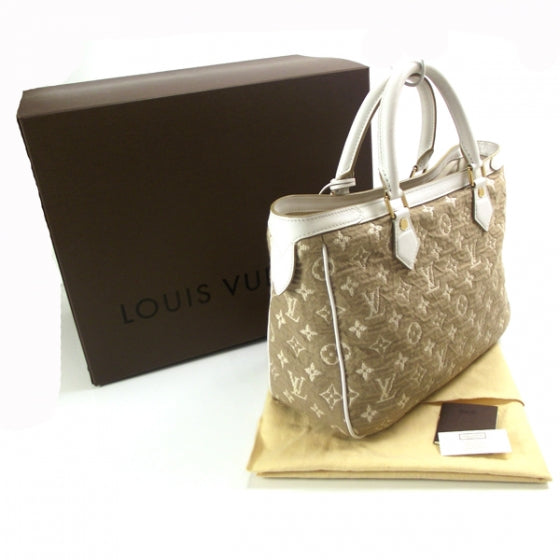 Louis Vuitton Monogram Sabbia Cabas MM White 3 of 9