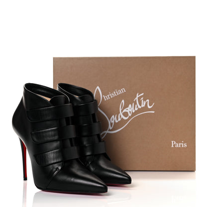 Christian Louboutin Calfskin Triniboot 100 Booties 36.5 Black 33 of 33