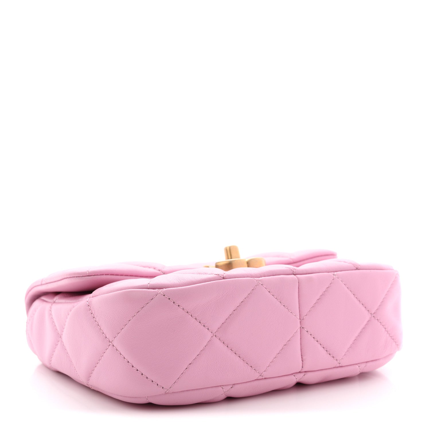 Chanel Lambskin Quilted Mini Lacquered Chain Flap Pink 4 of 10