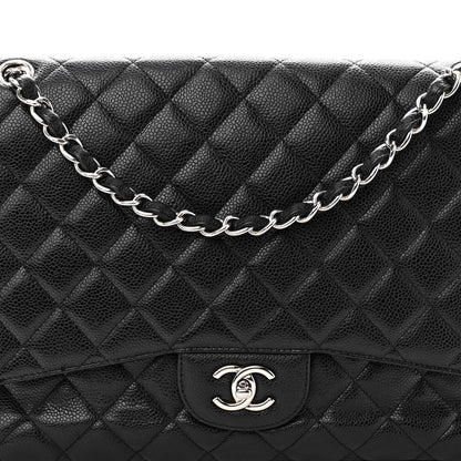 Chanel Caviar Quilted Maxi Single Flap Black 8 of 10
