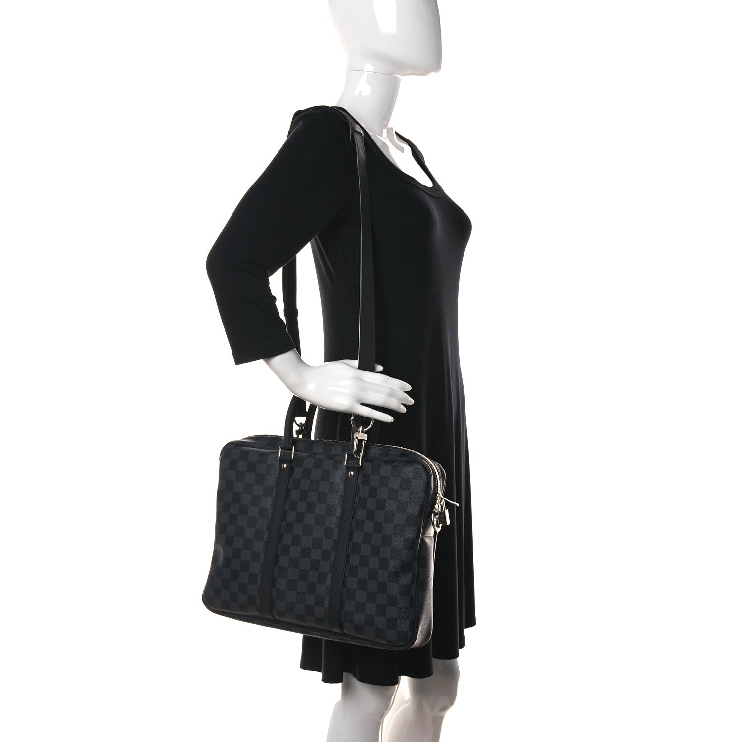 Louis Vuitton Damier Graphite Porte Documents Voyage PM 2 of 13