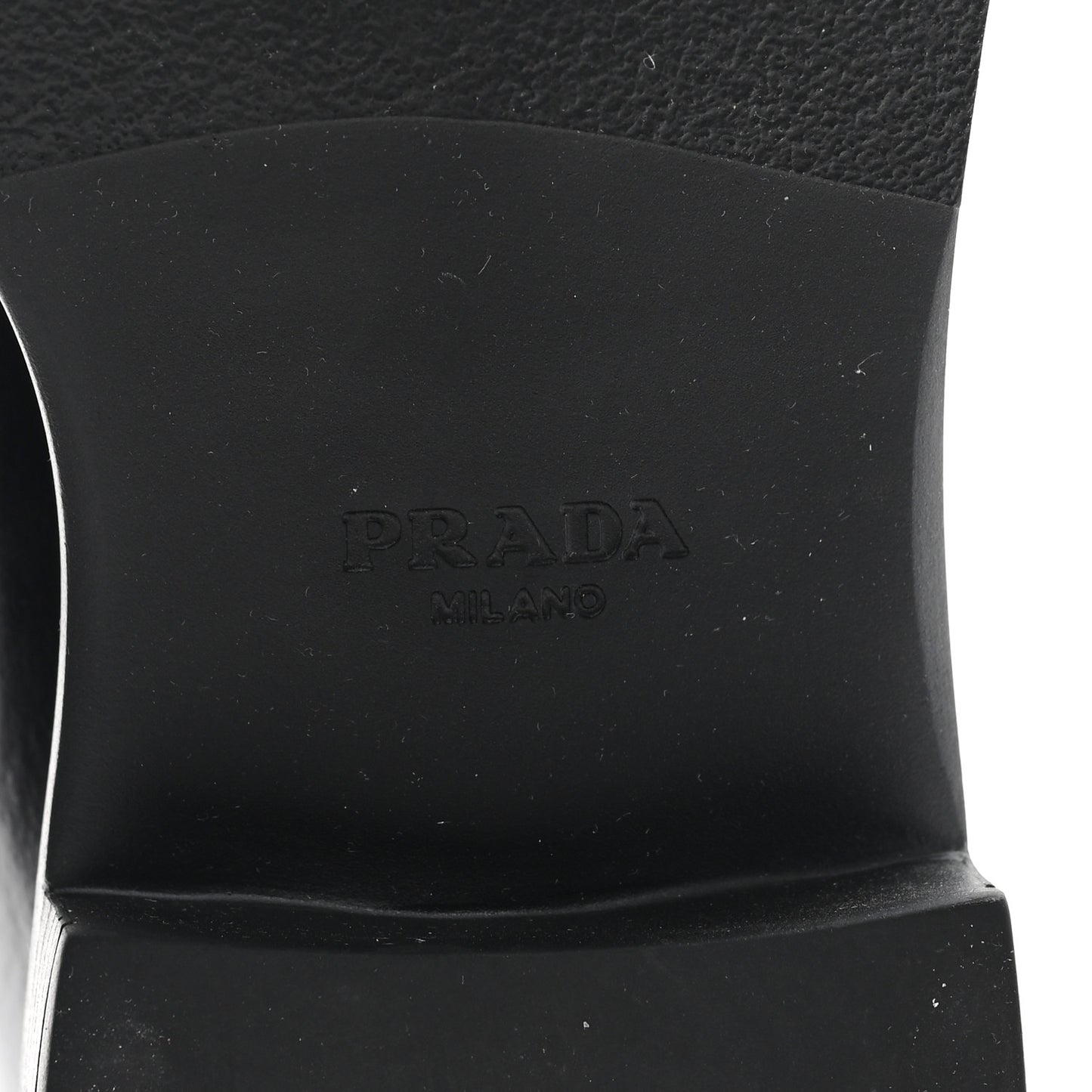 Spazzolato Metal Triangle Logo 50mm Loafers 38 Black