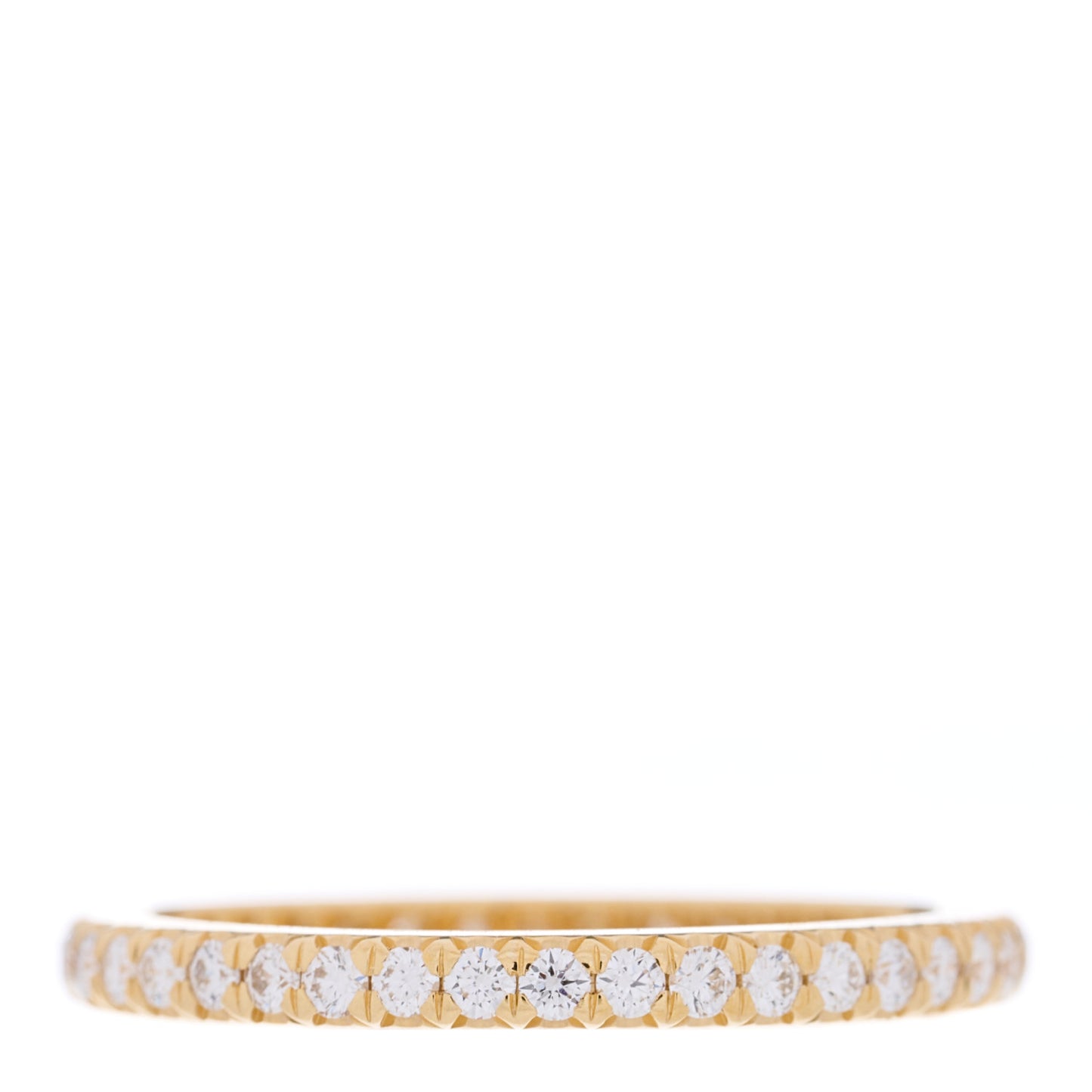 18K Yellow Gold Diamond .31ctw Soleste Full Eternity Band Ring 49 5